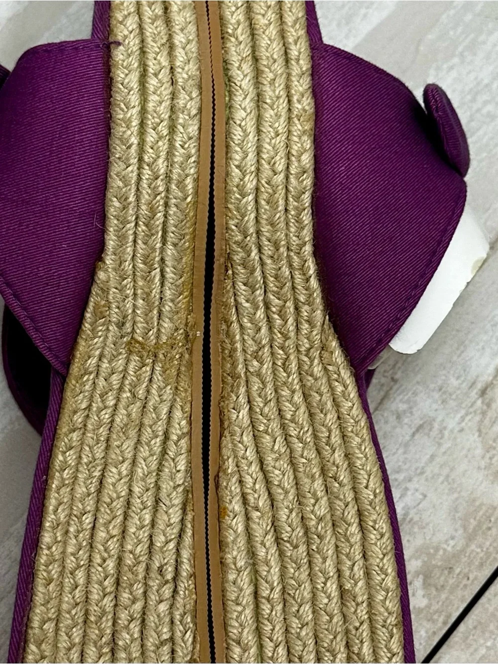 Aj Valenci Purple Knot Espadrille Wedge Slide Resort Vacation Vibrant Summer 9.5